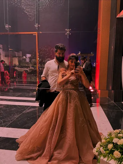Our Sangeet and Cocktail collection is filled with glamorous gowns, sparkling lehengas, and modern Indo-Western outfits. Explore a range of colors and styles to find your perfect party look.