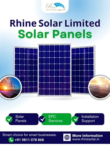 A smart choice for smart businesses. My solar panels, EPC services, and installation support help you save on operational costs and build a green brand image.