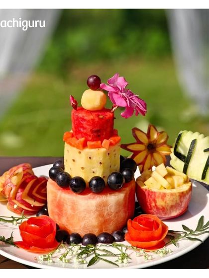 Our signature fruit cake, made for a co-farmer's birthday. Crafted from fresh, seasonal fruits, it's a beautiful and delicious centerpiece for any celebration on the farm.