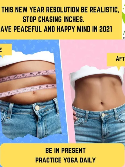 The journey to a healthier you is about consistency, not just chasing inches. This before and after shows the real results possible with daily yoga practice, leading to a stronger core and a more peaceful mind.