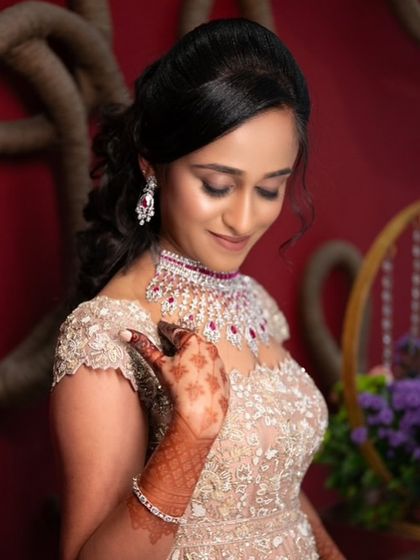 Shwetha Mahadev - Makeup Artistry Training Modern Reception & Sangeet Glam photo 3