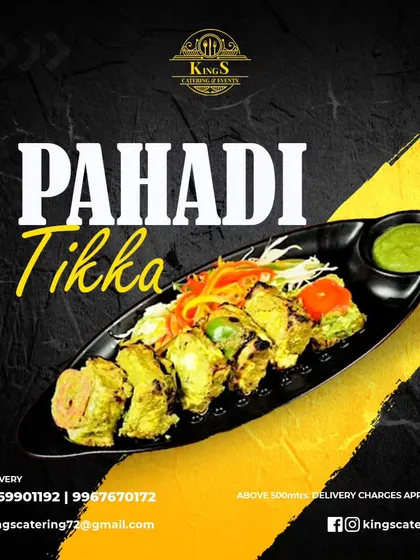Embrace the flavours of the mountains with my mouthwatering Pahadi Tikka. The smoky aroma and rustic spices will take you on a delicious adventure.