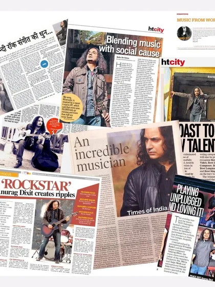 These media clippings document my journey and my philosophy of blending music with a meaningful cause. This foundation in authentic artistry is what I use to help schools and companies build music cultures that are about more than just technical skill.