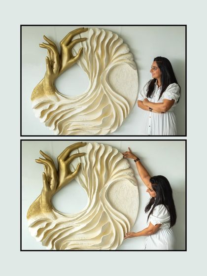 Two views of "The Awakening Cycle" (Series 1), showing how the piece interacts with the viewer from different angles. My goal is to create art that feels alive and tells a continuous story.