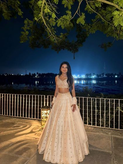 These images capture the essence of what I do: helping real people celebrate their most important moments in style. From elegant gowns to traditional lehengas, each look is a collaboration to bring their vision to life.
