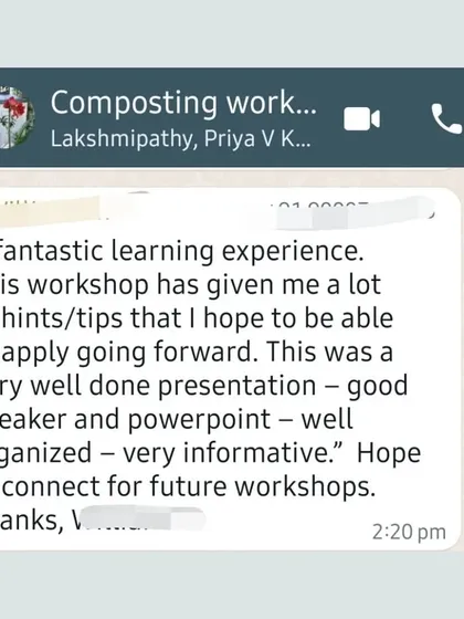 This feedback from a workshop participant is so encouraging. It's a fantastic learning experience that provides a lot of hints and tips to apply going forward.