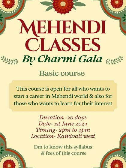 My Basic Course is perfect for anyone who wants to enter the mehendi world. Learn for your interest or to start a new career path.