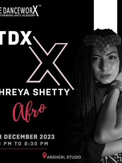An Afro Dance Workshop with the talented Shreya Shetty. Exploring global dance styles is crucial for developing versatile and knowledgeable dancers.