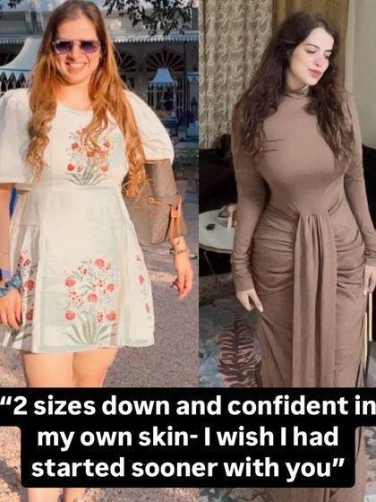 From a size Large to a Small, this client dropped two dress sizes and gained a new level of confidence. Her journey shows that with consistency, you can achieve the body you have always wanted and feel amazing in your own skin.