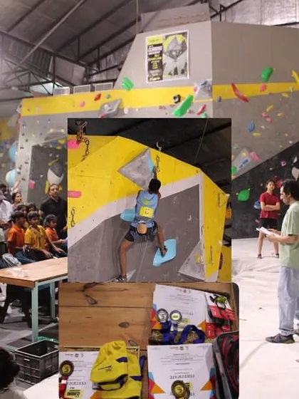 This collage captures the spirit of our kids' climbing championship. You can see the intense focus during the climbs, the supportive crowd, and the proud winners with their medals and certificates.