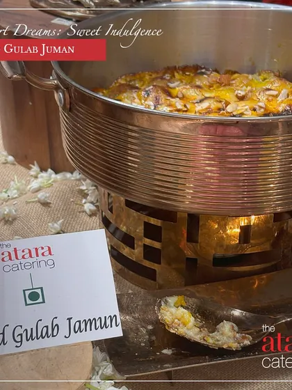 A modern twist on a classic: Baked Gulab Jamun. This innovative dessert offers the beloved flavour of gulab jamun with a unique, warm, and baked texture.