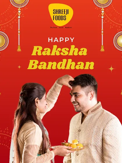 Raksha Bandhan is all about the bond between a brother and sister, and my sweets are here to make it even more special. Here you can see a sister celebrating the moment with a plate of my fresh laddoos.