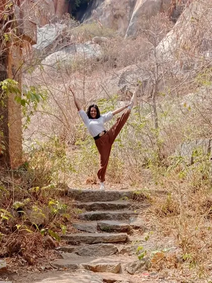 Celebrating International Yoga Day with a stretch in nature. Yoga gives me the balance and flexibility to handle any challenge, on or off the stage.