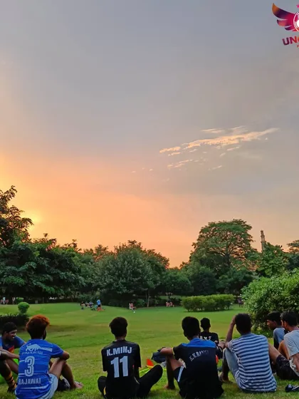 The game doesn't end when the whistle blows. We take time to sit together, reflect, and build friendships. These moments of peace and connection are just as important as the training itself.