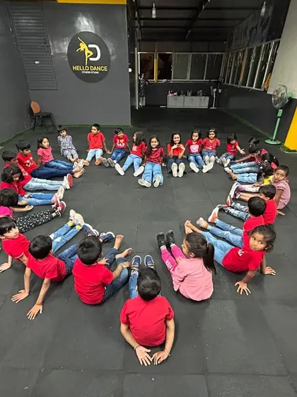 So much love from our kids' batch! We are more than just a dance class; we are a community that supports and grows together. This heart, formed by our students, perfectly captures the spirit of our studio.