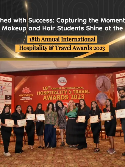 Our students being honored on stage at the International Hospitality & Travel Awards. Such events provide a platform for them to be recognized by industry leaders and dignitaries.