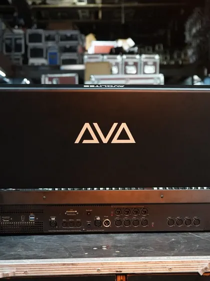 The back panel of the Avolites D7, showing its extensive connectivity options for any professional workflow.