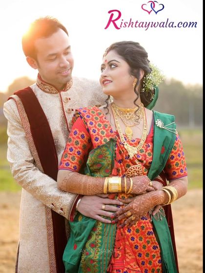 An Assamese couple in their beautiful traditional attire. We celebrate the diversity of India and help you find a match from your specific community.