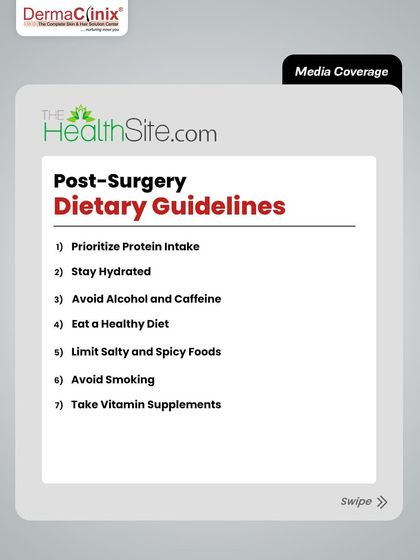 Post surgery care is just as important. This article provides post surgery dietary guidelines, including prioritizing protein and avoiding salty foods, to support healing and regrowth.