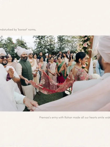 I am drawn to weddings that break from tradition to reflect the couple's true partnership. Here, the bride and groom chose to walk in together, a beautiful statement of equality. My documentary approach is about capturing these personal choices that make your wedding uniquely yours.