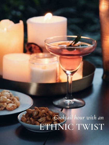 Add an ethnic twist to your cocktail hour. My Hing Jeera Peanuts and Roasted Makhanas are a crispy, spicy, and unique alternative to typical bar snacks.