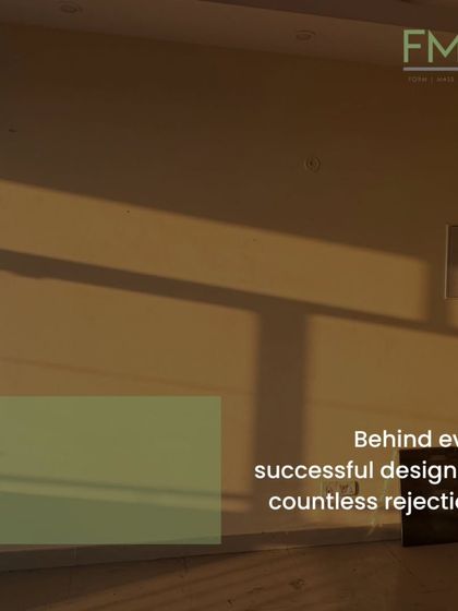 True ideas take time to develop. Great design isn't born from the first idea, but from the many that didn't work. This is a reminder that the creative process is about persistence and refinement, not perfection on the first try.