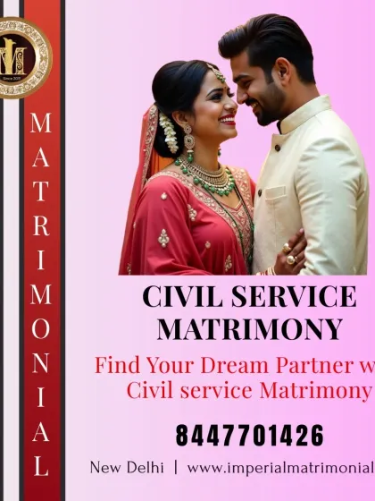 I offer dedicated Civil Service Matrimony to help you find your dream partner. My network includes accomplished individuals from various government services.