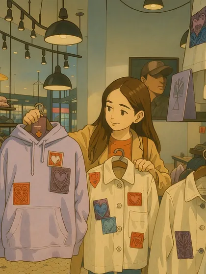 Adding a touch of Studio Ghibli magic to my world of styling and makeup. This AI-generated image was inspired by a real photo from one of my shopping trips.