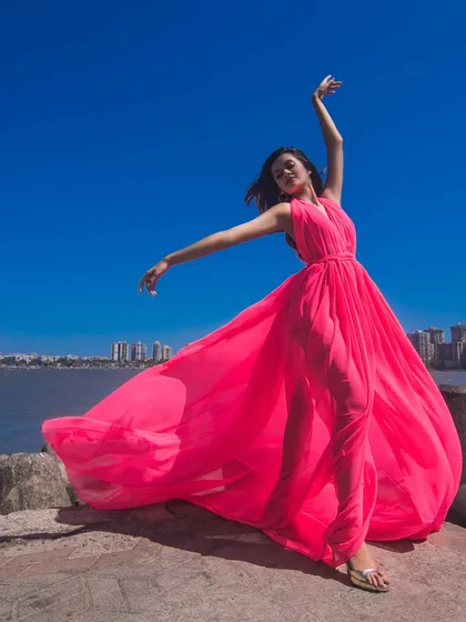More shots from my self-designed gown photoshoot. This shows my dedication to bringing a creative vision to life from concept to execution.