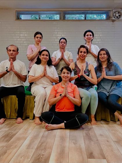A moment of shared gratitude with my students after a class. This is what our yoga family looks like: a diverse group of individuals united in their journey toward health, peace, and self-discovery.
