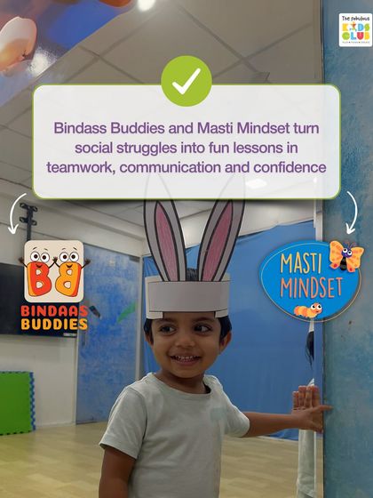 Our Bindass Buddies and Masti Mindset programs are designed to turn social struggles into fun lessons in teamwork, communication, and confidence.