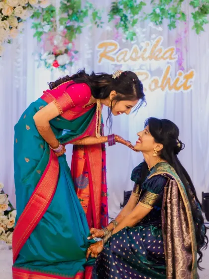 A heartwarming moment between the bride-to-be and her sister. Capturing family bonds is an important part of the wedding story.
