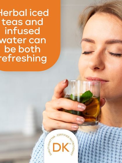 Herbal iced teas and infused water are refreshing ways to stay hydrated. They add flavor without adding sugar or calories.