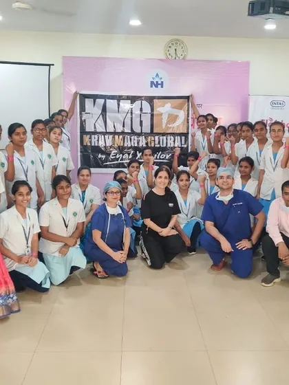 We conducted a women's self-defense workshop for the medical staff of a Cancer Speciality Hospital in Raipur. Our training is designed to be effective for professionals who face unpredictable situations.