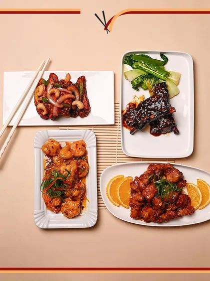 Planning a party? I create custom menus with a variety of small plates and appetizers, like these Gochujang Lamb Chops and Orange Chicken, perfect for mingling and sharing.