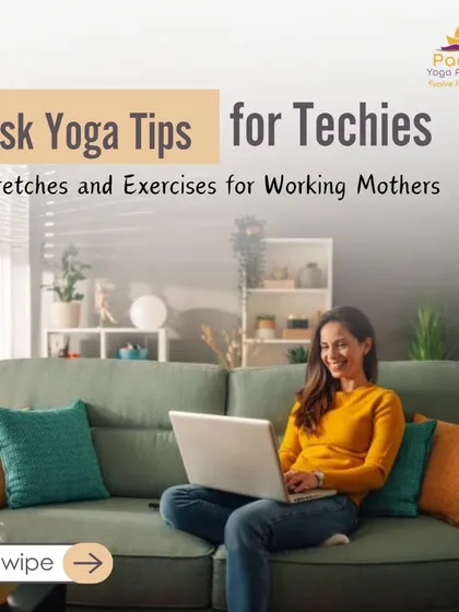 For working mothers and techies who spend long hours at a desk, these simple stretches can make a world of difference. This is the start of a series on desk yoga to help you find relief right where you are.