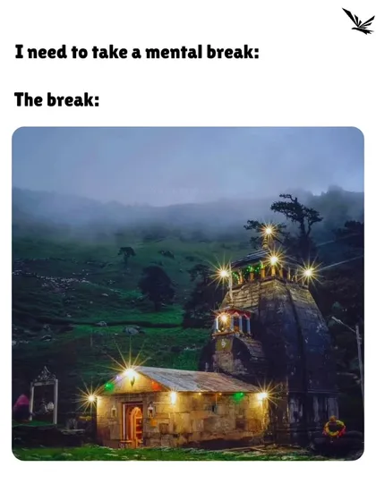 Need a mental break? This beautifully lit temple in the misty mountains is the kind of peace I offer. This is the serene Yulla Kanda temple.