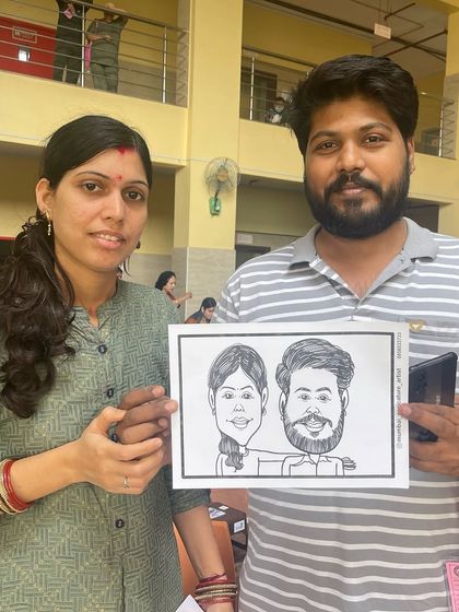 We had the honor of drawing patients and their families at Tata Memorial Hospital in Kharghar. Bringing a moment of joy and a smile through art is incredibly rewarding.