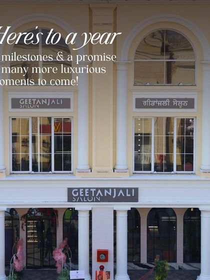 A year of milestones at our grand Ludhiana location. The beautiful European-style architecture of our flagship salon.