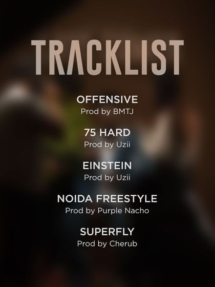 The official tracklist for the "Late Comer" EP. Each song tells a different story, from hard-hitting bars to introspective rhymes.