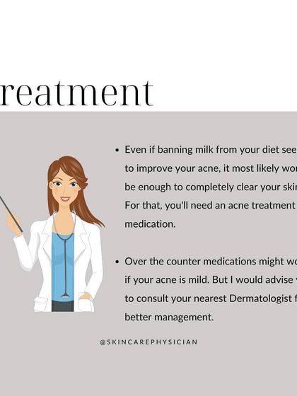 While adjusting your diet may help, it is often not enough to completely clear acne. A comprehensive treatment plan from a dermatologist is essential for best results.