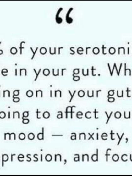 Did you know that 70% of your serotonin, the "happy hormone," is made in your gut? This is why what's happening in your gut directly affects your mood, anxiety, and focus. A healthy gut is the foundation of a healthy mind.