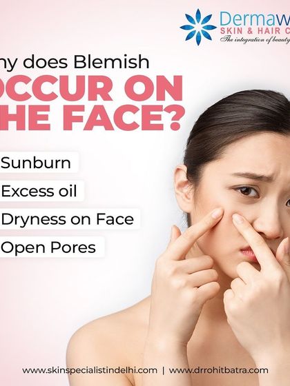 Blemishes can be caused by a variety of factors. This interactive post helps you think about the potential triggers, including sunburn, excess oil production, dryness, and open pores.