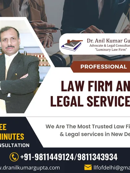 As a professional law firm, we offer trusted legal services across New Delhi. To help you understand your options, we provide a complimentary five-minute consultation to discuss the preliminary aspects of your case.