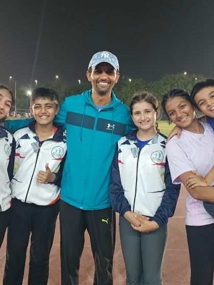 A proud moment with the team and coach after a successful run at the Stairs National Games. The bond we share is a key part of our success.