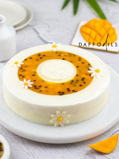 My Mango Passionfruit entremet is a tropical explosion. The bright, tangy passionfruit topping contrasts wonderfully with the sweet mango mousse beneath. It is a refreshing and exotic dessert perfect for warm days.