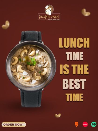 Lunch time is the best time, especially when it's time for a rich and soulful Punjabi meal like our Kaju Masala.