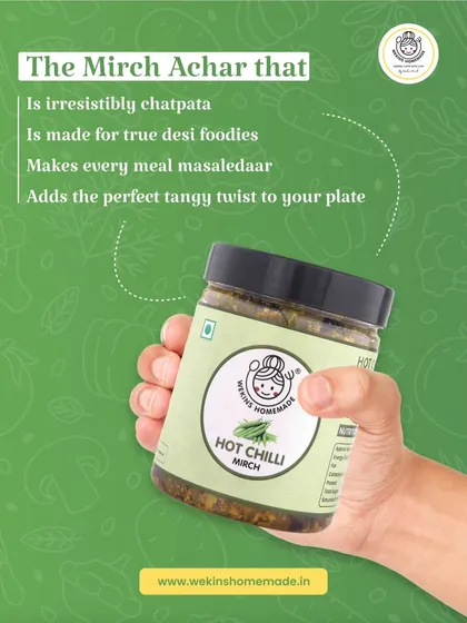 This is the mirch achaar for true desi foodies. It's irresistibly chatpata and makes every meal masaledaar with the perfect tangy twist.