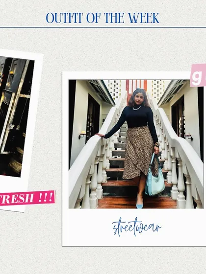 Here’s how I break down an outfit of the week. This look combines a timeless leopard print skirt with a simple black turtleneck, made fresh and modern with a pop of powder blue in the accessories for a perfect fall outfit.