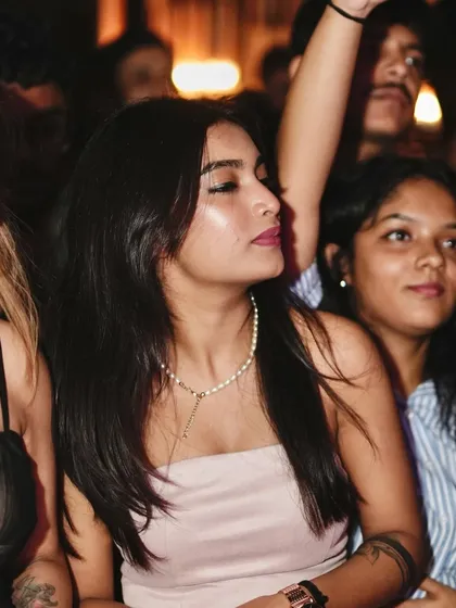 A guest feeling the music at Kaze. My sets are designed to make you move.